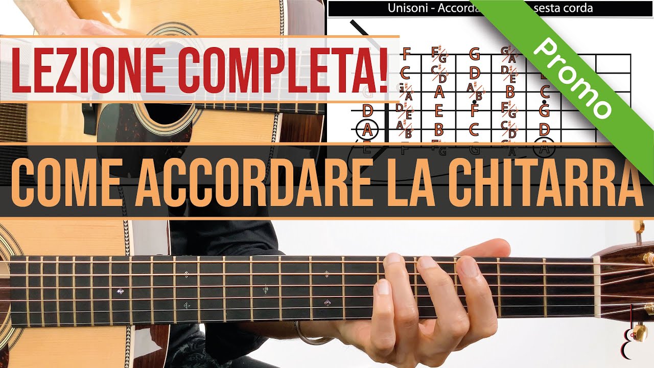 Come accordare la chitarra - Lezione completa - YouTube