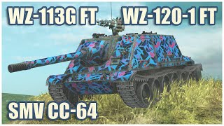 WZ-113G FT, SMV CC-64 & WZ-120-1G FT • Raseiniai Heroes WoT Blitz
