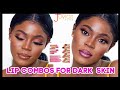 10🔥 LIP COMBOS FOR BROWN/DARK SKIN 2020 USING THE NEW JUVIAS PLACE NUDE LIPSTICKS, GLOSSES & LINERS