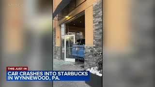 Vehicle crashes into front of Starbucks in Montgomery Co.