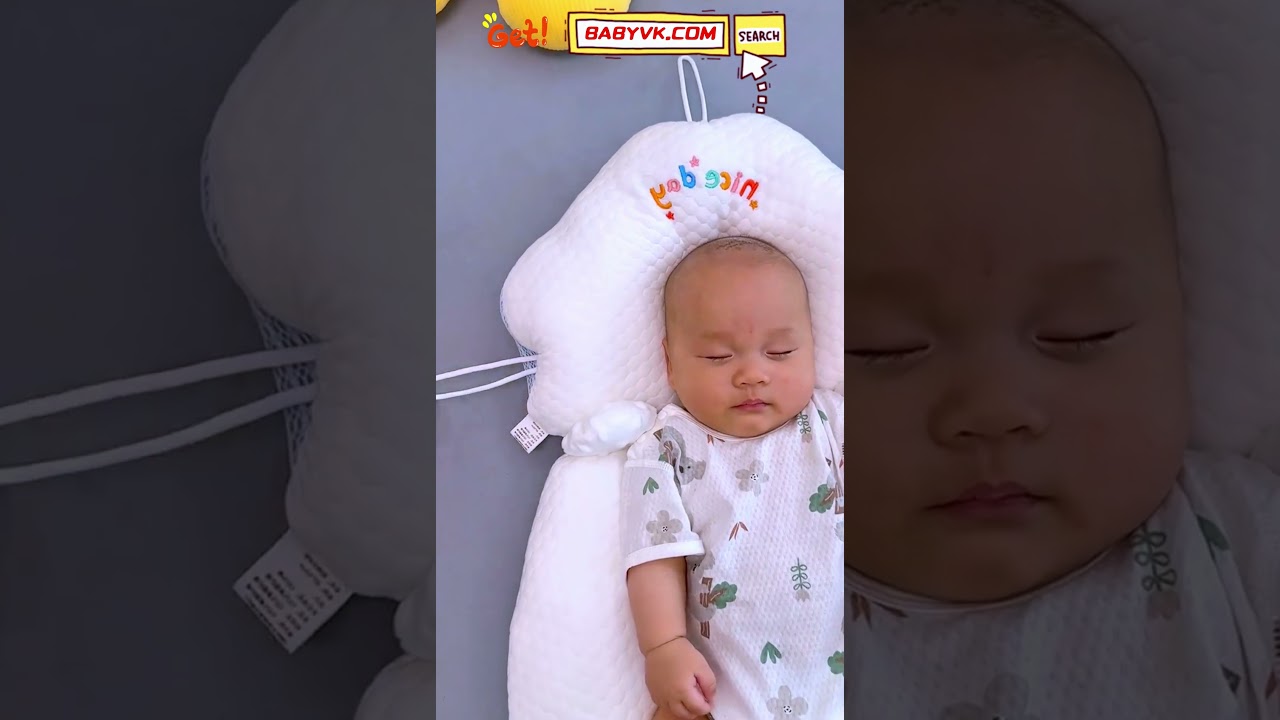Worried your baby’s head is getting flat? Try this Baby Head Shaping Pillow! 