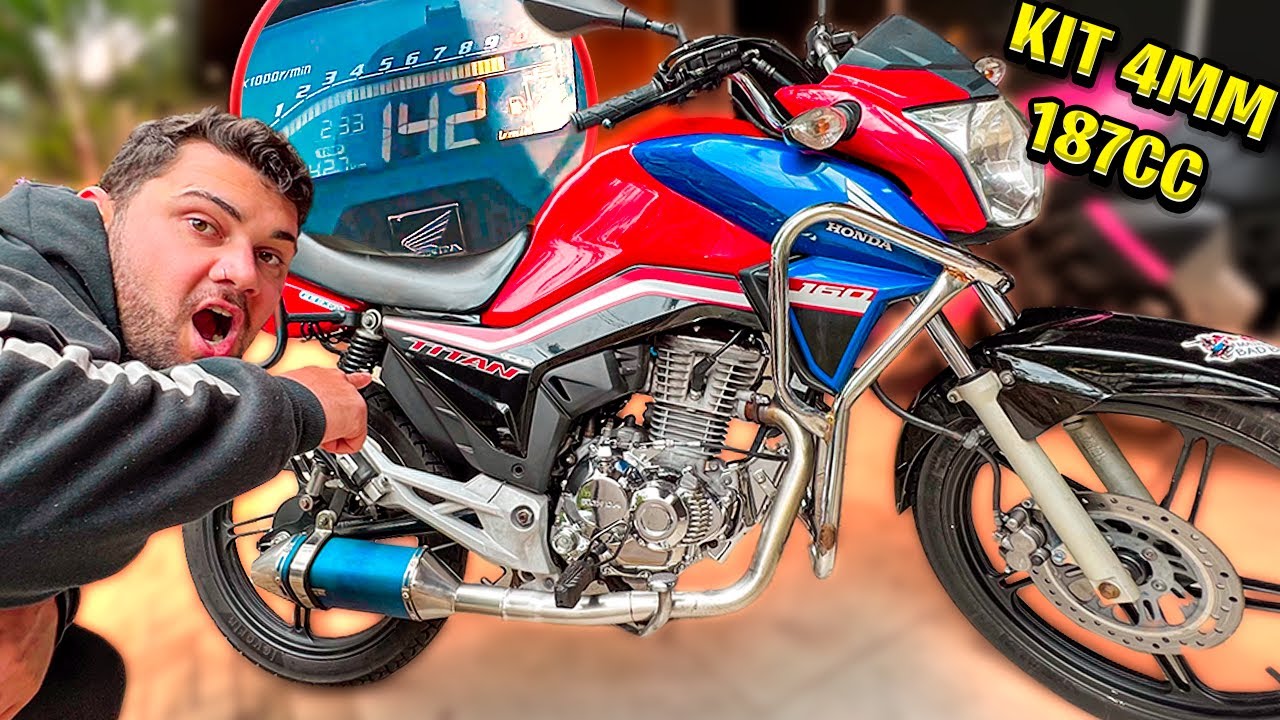 MONTEI UM KIT 4MM + COMANDO NA TITAN 160