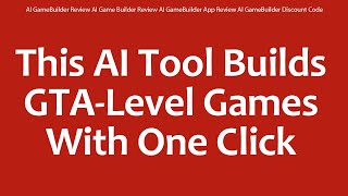 AI GameBuilder Review AI Game Builder Review AI GameBuilder App Review AI GameBuilder Discount Code screenshot 1