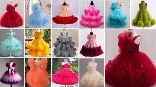 baby frock design net fabric 🔥kids frock designs 👰 kids Barbie gowns 💗2025 new latest designs 😍 screenshot 5