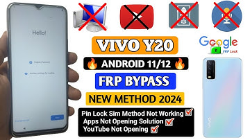 vivo y20 frp bypass 2024 || vivo y20 new security bypass 2024 || vivo v2043 frp bypass 2024