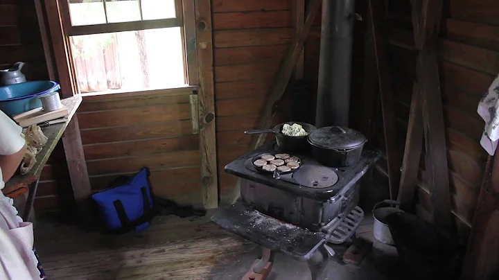 Woodstove cooking at Jarrell Plantation