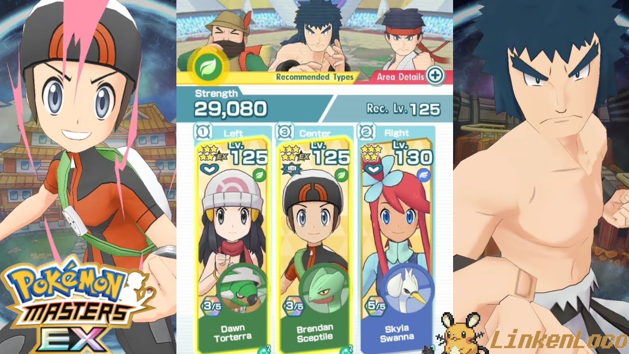 Brendan Inertia Sync Nuke + Ramming Speed Vs Bruno (1500 Points Master Mode CS) - Pokémon Masters EX