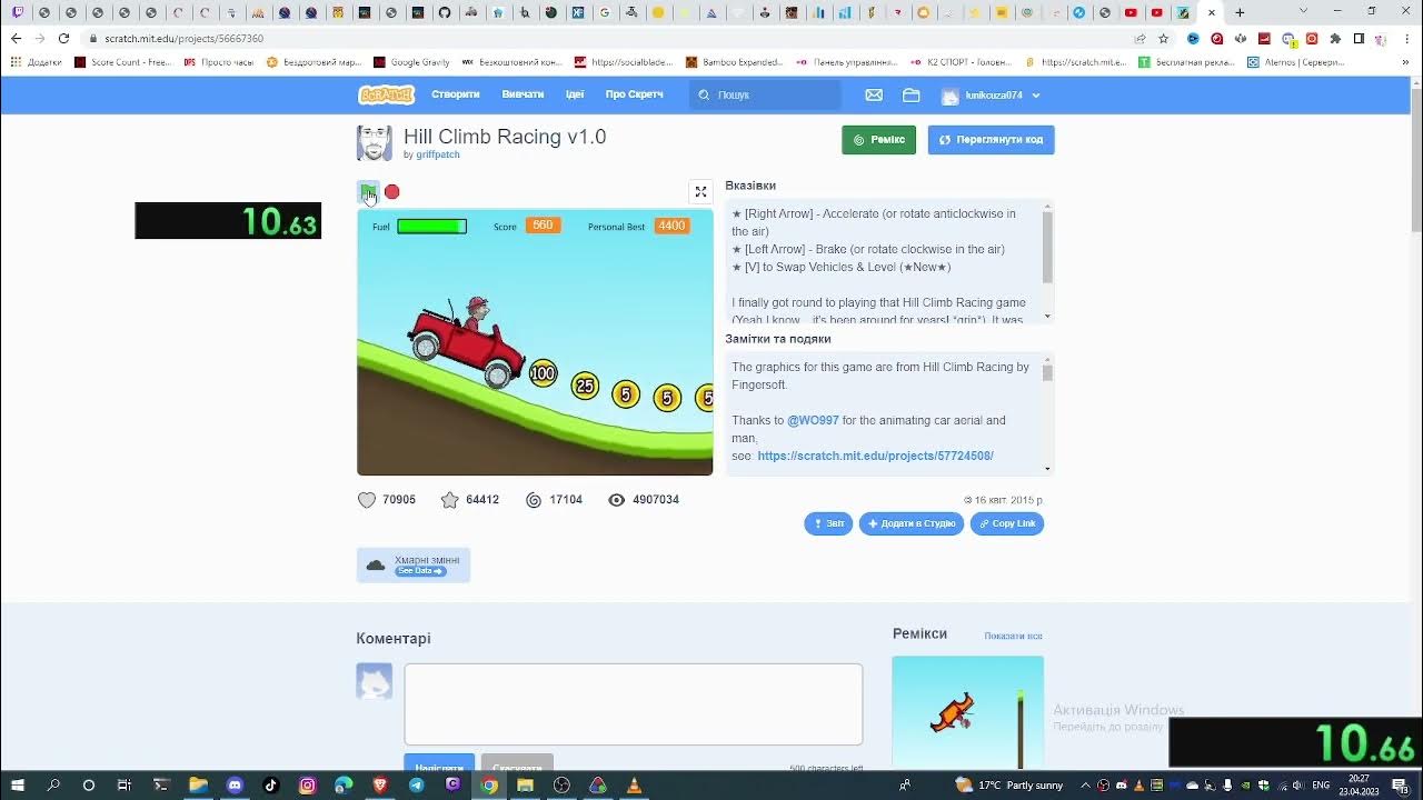 Hill Climb Racing (Scratch) 1000 Poinrts (018.520) YouTube