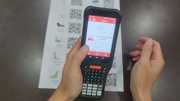 Do stock take with point mobile PM351 warehouse keypad model mobile computer.