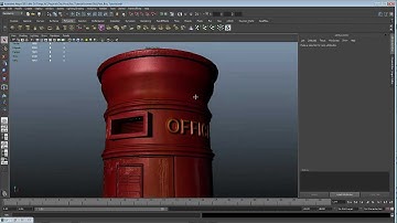 Tutorial: Creating an Old Weathered Low Poly Post Box in Maya - Part 2