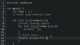 How to make a triangle pattern (C Language)
