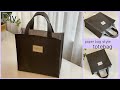 紙袋タイプトートバッグ作り方 How To Make Paper bag Style Totebag, easy sewing tutorials, diy