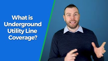 What is underground utility line coverage?