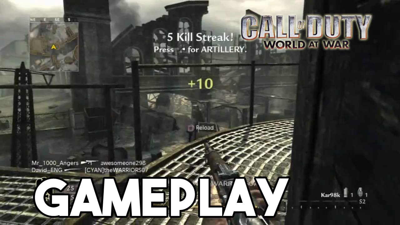Call of Duty: World at War: Trevor; Kar98 on Roundhouse (WaW  Gameplay/Commentary) - 