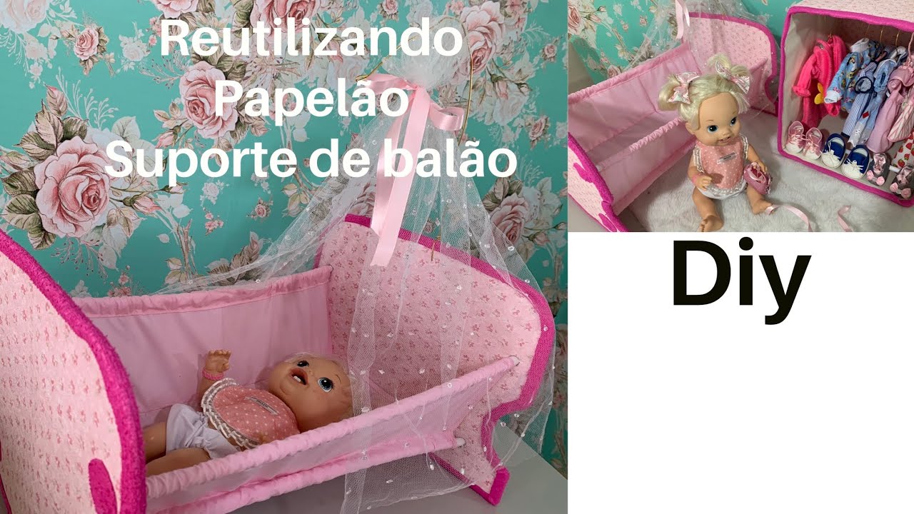 Aprenda a FAZER BERÇO para BONECAS - Diy - Risoleta