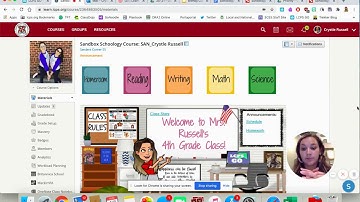 Bitmoji Classroom in Schoology with Clickable Links