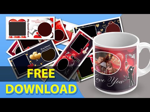 ?New LOVE MUG PSD TEMPLATES 2021  FREE Download By Somnath Photography