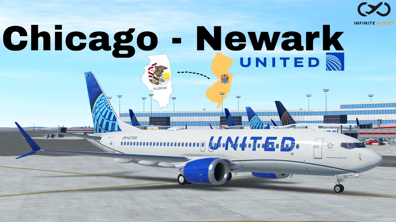Infinite Flight Timelapse: Chicago (ORD) to Newark (EWR) | United