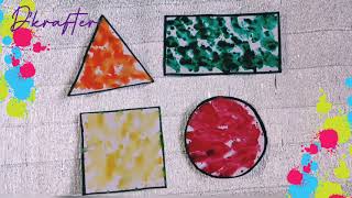 Splatter paint/Shape Monsters