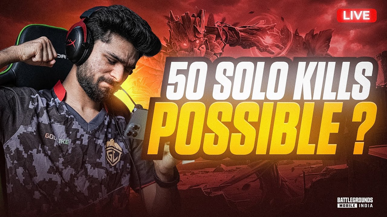 50 SOLO KILLS HONGE? | RANK PUSH TO LEGEND IN ULTIMATE ROYALE | BGMI LIVE