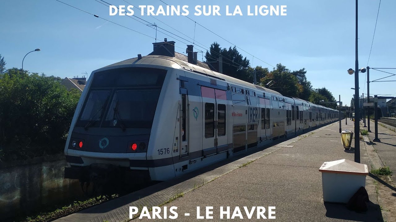 Des trains sur la ligne Paris - Le Havre