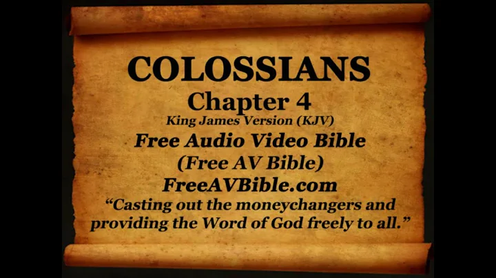 51. Colossians Complete 1-4, King James Version (KJV) Free AV Bible Read Along Bible Narration 2