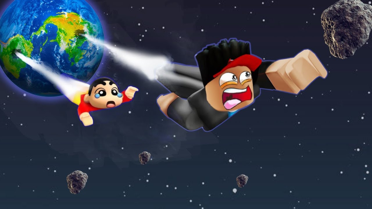 FLY TO SPACE AND JUMP DOWN TO EARTH IN ROBLOX! | CMD Plays