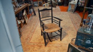 A Beech and Rush Morris Sussex Chair  Salvage Hunters 1710