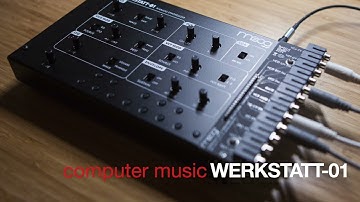 moog WERKSTATT-01 - SINISTER BASS PRESET. No talking. #moog #werkstatt #analogue #ComputerMusic