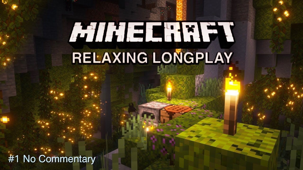 Minecraft Lush Cave Longplay | Relaxing Cave Exploration | Survival ...