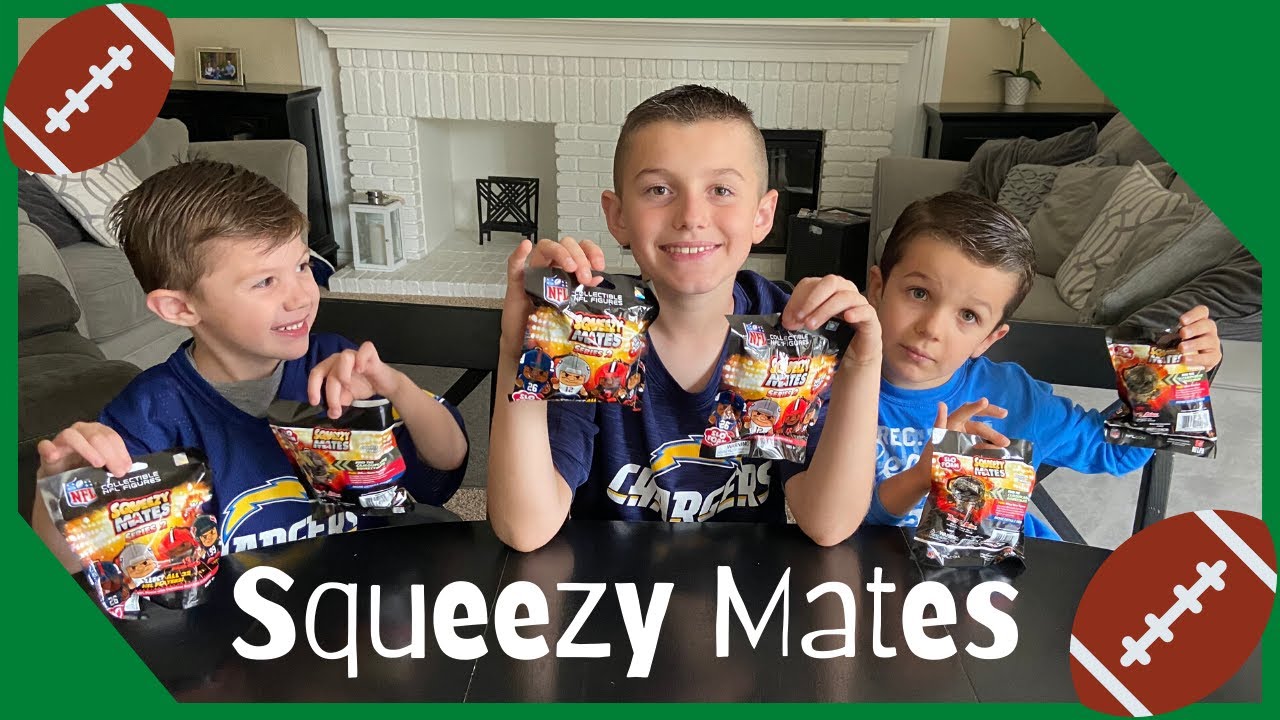 NFL Squeezy Mates blind bags YouTube