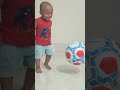 baby playing football #cutebaby #babboy #carracing #music #jabir #funny #baby