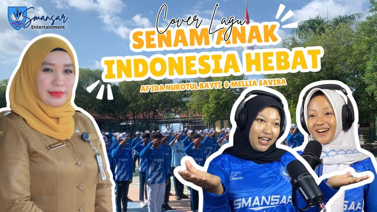 Senam Anak Indonesia Hebat (Cover) voc. Afida & Savira 🎶🎤 | SMAN 1 Rengel Kab. Tuban Prov Jawa Timur
