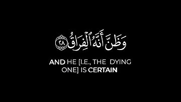 " كَلَّا إِذَا بَلَغَتِ التَّرَاقِيَ " #سورة_القيامة #ناصر_القطامي #كرومات_قرآن #quran