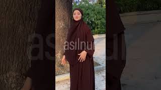 Asil Ferace Sufle Peçe Takım Acı Kahve Asilnurmoda.com Resimi