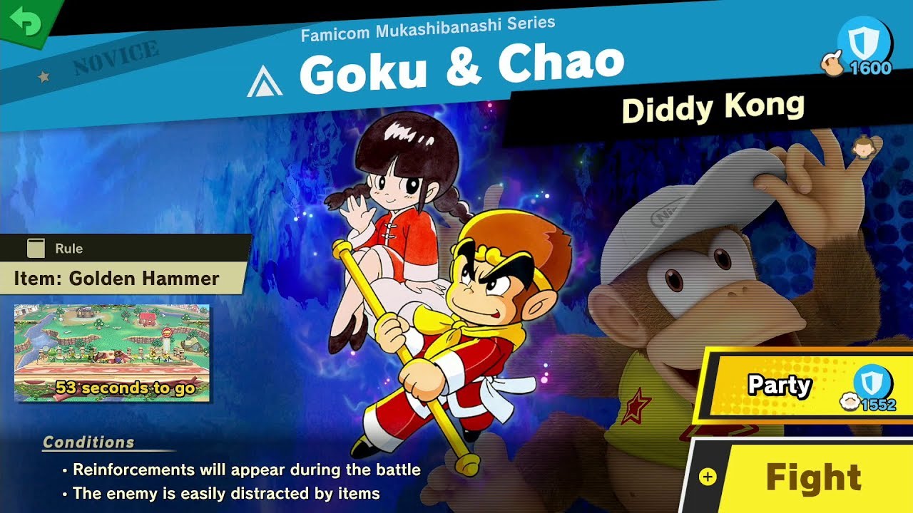 1139. Goku & Chao - Fair Spirit Battle - Super Smash Bros. Ultimate -  YouTube