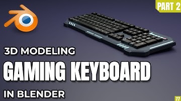 3D Modeling: Gaming Keyboard | Part 2 – Neon Effects & Rendering