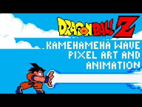 Dragonball Z Kamehameha Wave Pixel Art and Animation by PXLFLX