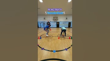 Jump. Twist. Stack fast! #physed #vs #speechtherapist #activitiesforkids #fyp
