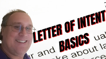 Basics Of Letter Of Intent
