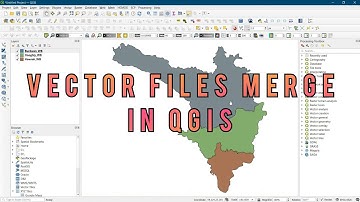 QGIS Tutorial || Vector file Merge in QGIS || Shape file Merge with All Attributes