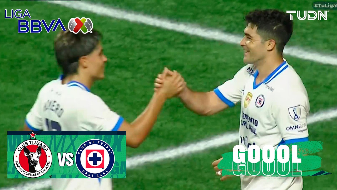 ¡GOL DE LA MÁQUINA QUE EMPATA! | Tijuana 1-1 Cruz Azul | Liga MX - Jornada 4 Apertura 2026 | TUDN