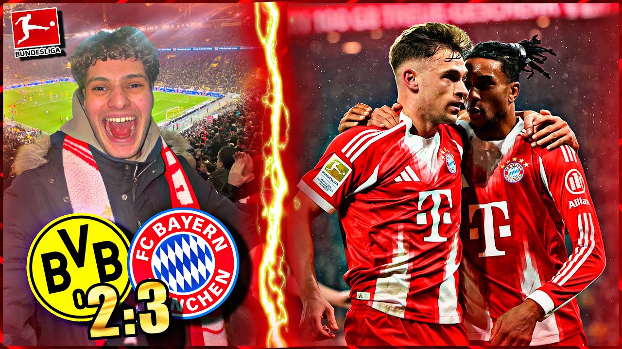 Der MOMENT als KIMMICH die FANS in EXTASE bringt! 🤯 | Dortmund vs FC Bayern 2:3 - Stadionvlog | MIDO