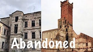 Exploring an Abandoned Huge Water Mill With Big Tower And Outbuidings