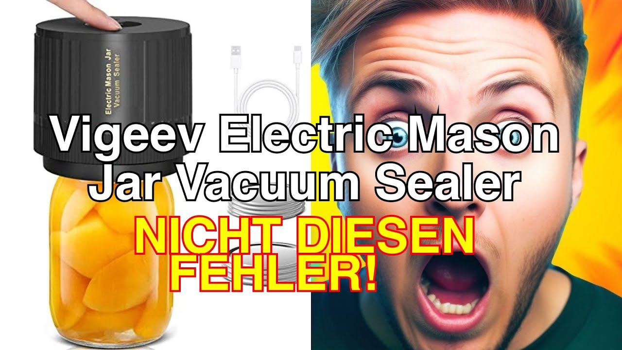 Vigeev Electric Mason Jar Vacuum Sealer Kit Review and Demo YouTube