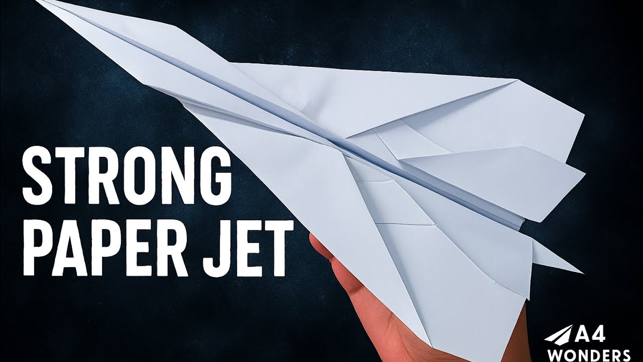Realistic & Strong paper fighter | How to make paper airplane | Easy origami A4 Wonders