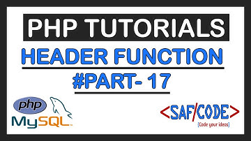 PHP Tutorials - Header Function In PHP || How to redirect page in PHP Part-17