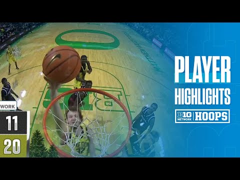 Nate Bittle Highlights vs. Nebraska-Omaha | Oregon Basketball | 12/28/2025