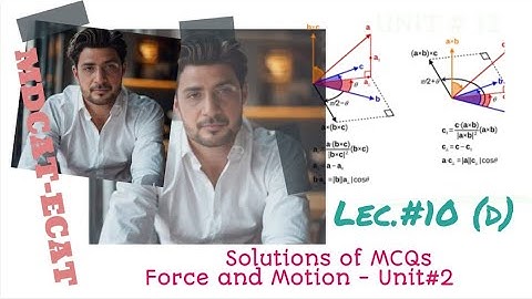 Force and Motion part-7 I Basic Informations Unit#2 I MDCAT-ECAT SESSION 2025-2026I LEC#10(D)