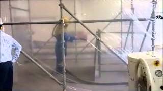 Sponge-Jet Low Dust Abrasive Blasting Equipment:- Demonstration Abrasive Blasting Equipment